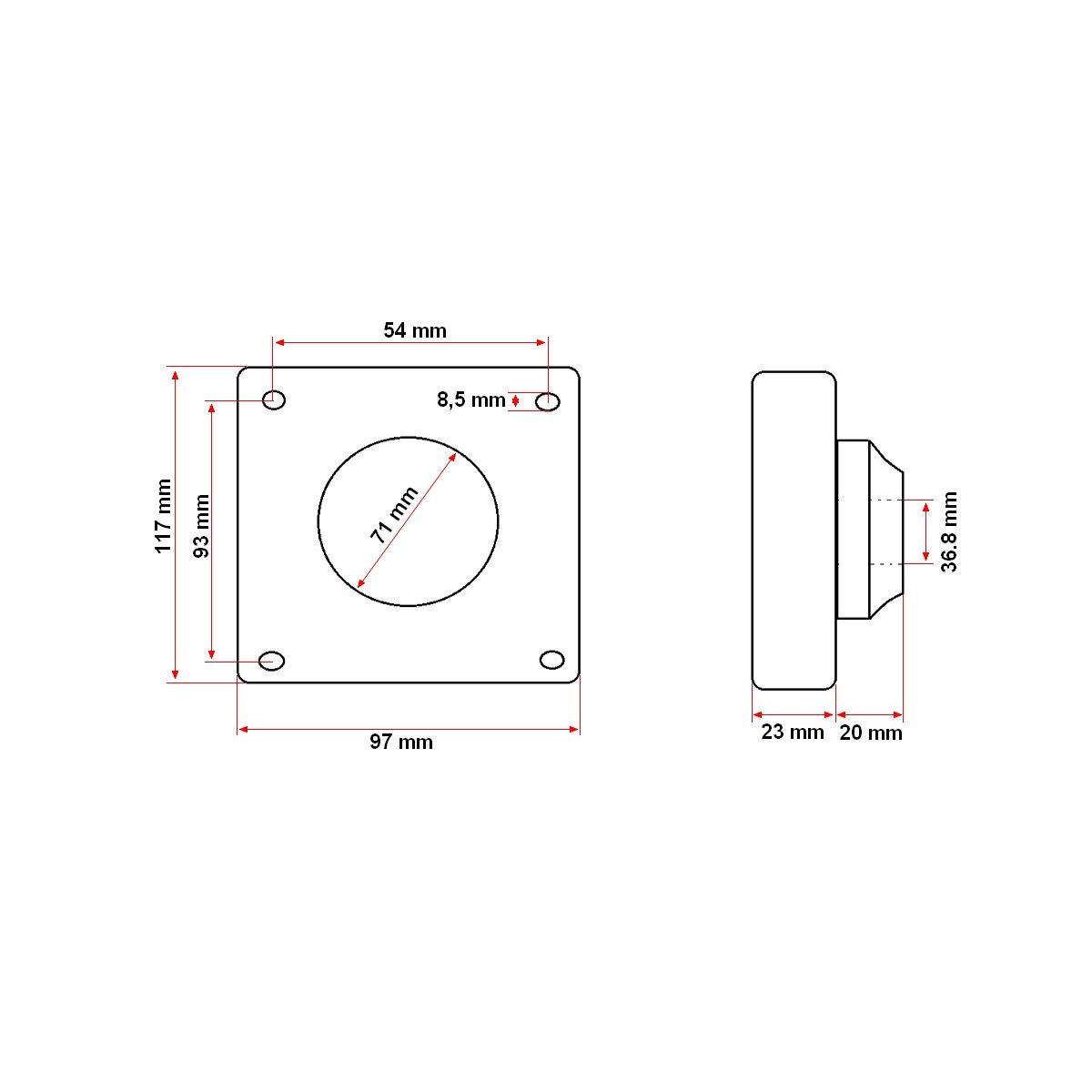Lagar tavalug/carcasa fara rulment pentru scarificator (rulmentul compatibil este 6306)
